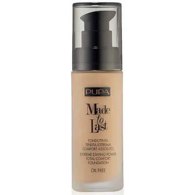 PUPA Made to Last, Total Comfort Foundation (Ekstremalnie długotrwały podkład do wszystkich typów cery)
