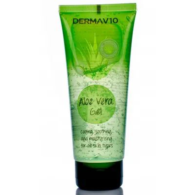 DermaV10 Aloe Vera Gel Cooling Sooting and Moisturising for All Skin Types (Żel aloesowy)