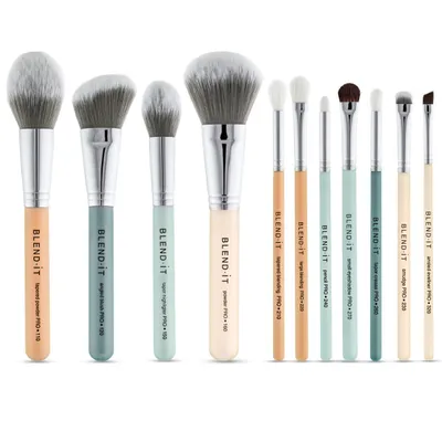 Blend it! Pro, Complete Set (Profesjonalny zestaw 11 pędzli do makijażu twarzy i oczu)