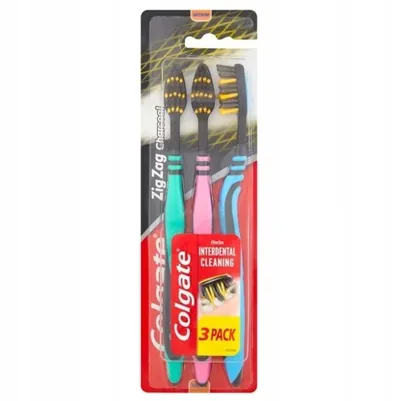 Colgate ZigZag Charcoal Toothbrush Medium (Szczoteczka do zębów)