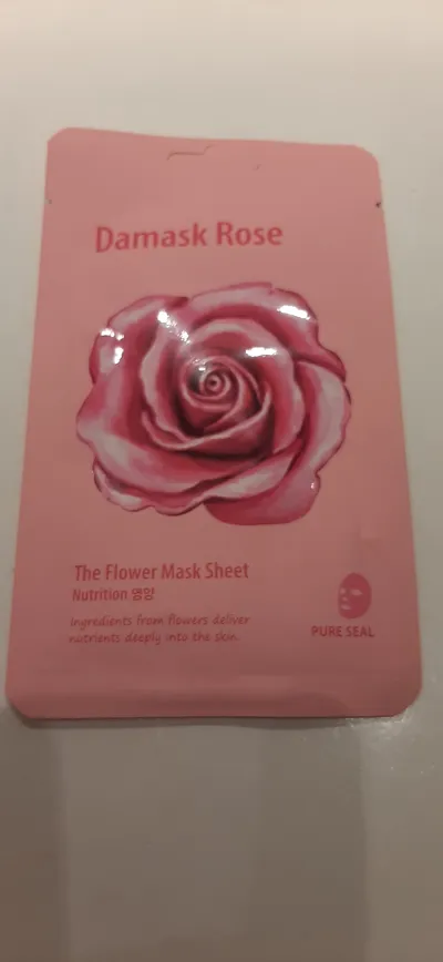 CNF Cosmetics She's Lab The Flower Mask Sheet Nutrition Damask Rose (Maska do twarzy `Róża damasceńska`)
