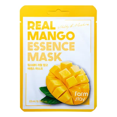 FarmStay Essence Mask Real Mango (Rewitalizująca maseczka w płachcie z ekstraktem z mango)