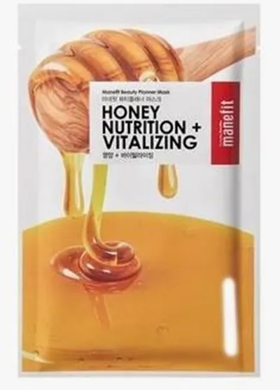 Manefit Beauty Planner Mask, Honey Nutrition Plus Vitalizing (Maska w płachcie `Miód`)