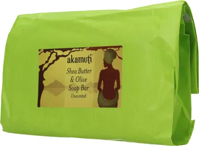 Akamuti Shea Butter & Olive Soap Bar (Bezzapachowe mydło z masłem shea i oliwą)