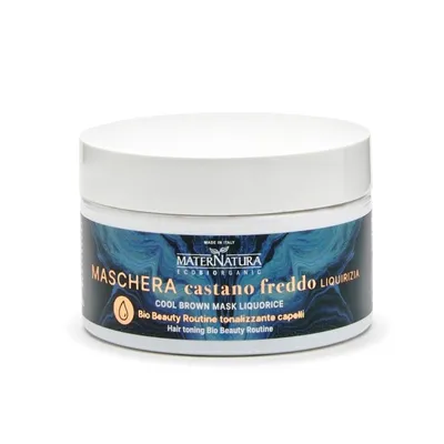 MaterNatura Cool Brown, Hair Tonning Mask (Zimny brąz, Maska tonująca)