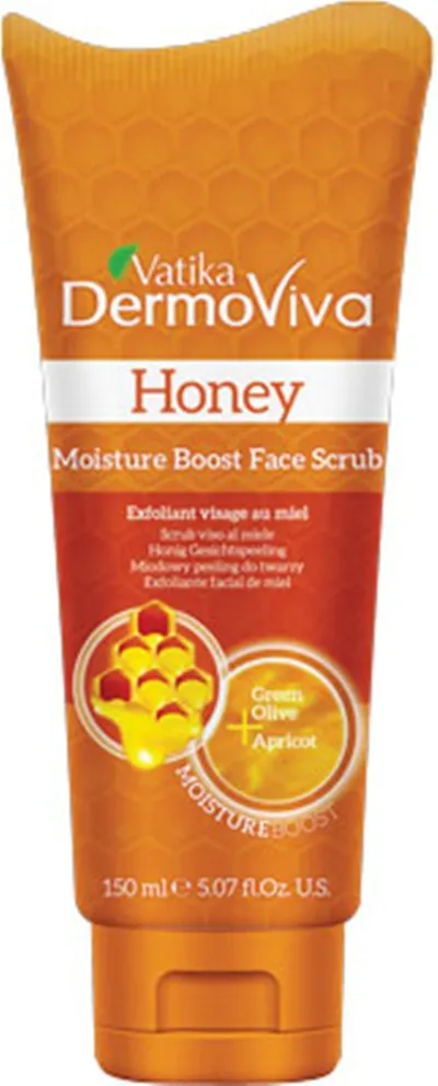 Dabur Vatika, DermoViva, Honey, Moisture Boost Face Scrub (Miodowy peeling do twarzy)