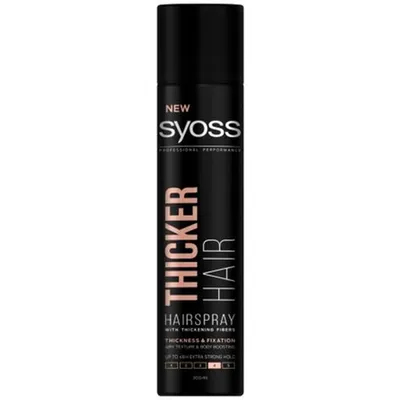 Syoss Thicker Hair Thickness & Fixation Hairspray (Lakier do włosów pogrubiający)