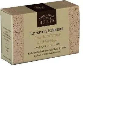 Comptoir des Huiles Le Savon Exfoliant, Aux  Tourteaux De Moringa (Mydło peelingujące z makuchem moringa)