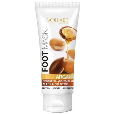 Vollare Cosmetics Argan Oil, Foot Mask (Regenerująco-wygładzająca maska do stóp z olejem arganowym)