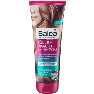 Balea Professional, Fulle + Pracht, Shampoo (Szampon do włosów cienkich `Siła i objętość`)