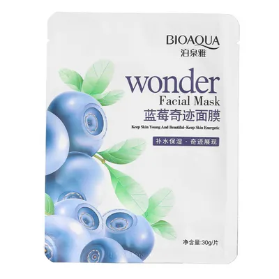 Bioaqua Wonder, Facial Mask (Maska w płacie z ekstraktem z borówki)