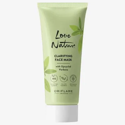 Oriflame Love Nature, Clarifying Face Mask with Upcycled Verbena (Oczyszczająca maseczka do twarzy z werbeną z upcyklingu)