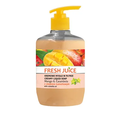 Fresh Juice Creamy Liquid Soap Mango & Carambola with Camellia Oil (Kremowe mydło w płynie z olejkiem kameliowym `Mango i karambola`)