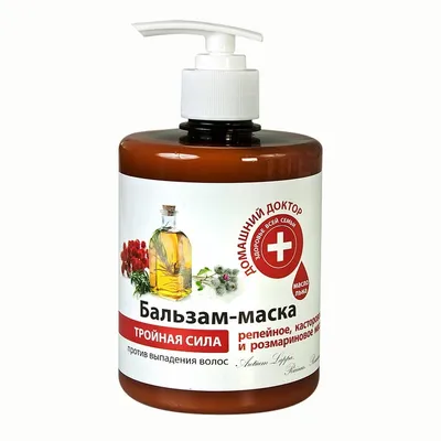 Domowy Doktor Balsam-maska do włosów `Olejki łopianowy, rycynowy, rozmarynowy`