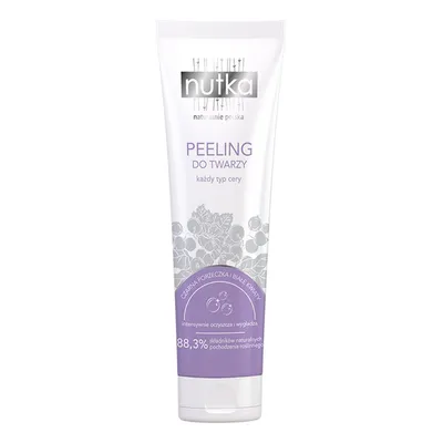 Nutka Peeling do twarzy każdy typ cery `Czarna porzeczka i białe kwiaty `