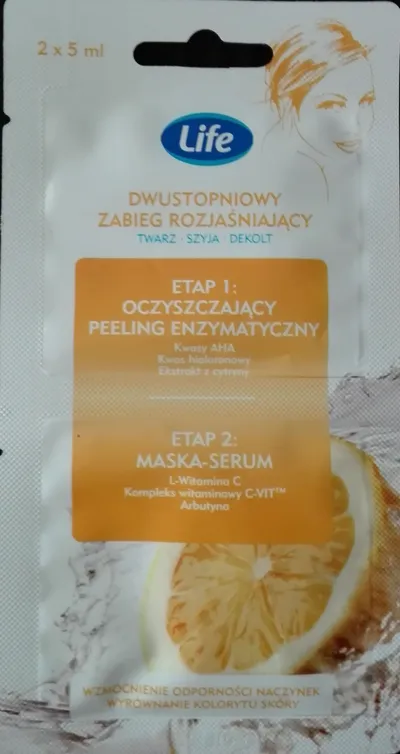 Life Dwustopniowy zabieg do twarzy rozjaśniajacy