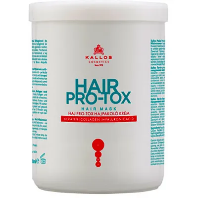 Kallos KJMN, Hair Pro-tox, Maska do włosów z keratyną, kolagenem i kwasem hialuronowym