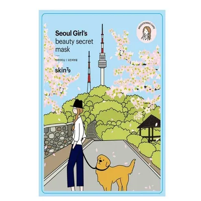 SKIN79 Seoul Girl's, Beauty Secret Mask Brightening Care (Rozjasniająca maska w płachcie)