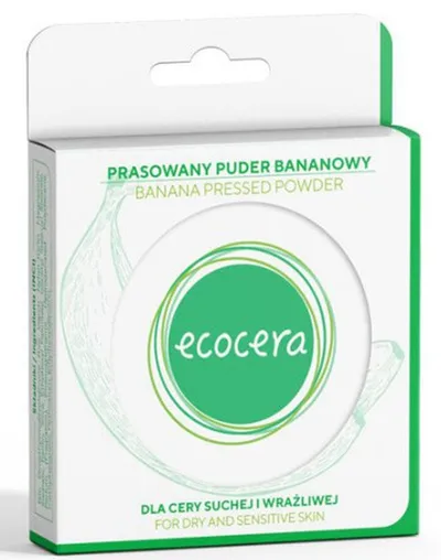 Ecocera Banana Pressed Powder For Dry and Sensitive Skin (Prasowany puder bananowy do skóry suchej i wrażliwej)