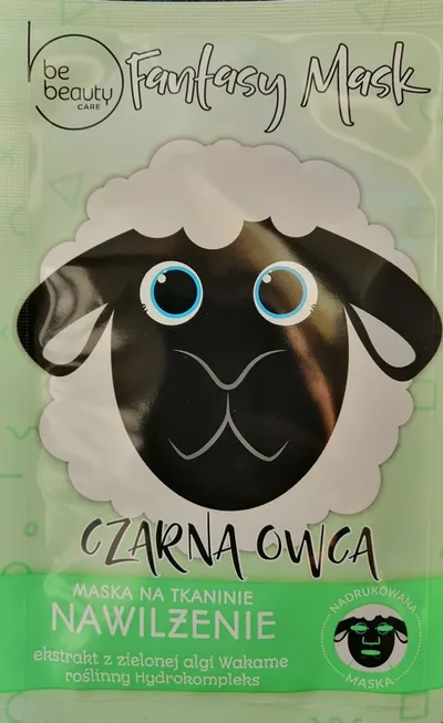 bebeauty Fantasy Mask, Maska na tkaninie nawilżenie `Czarna owca`