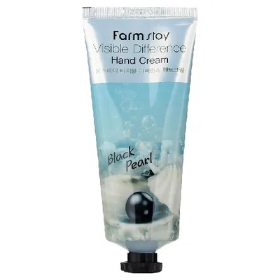 FarmStay Visible Difference Hand Cream Black Pearl (Odżywczy krem do rąk z ekstraktem z pereł)
