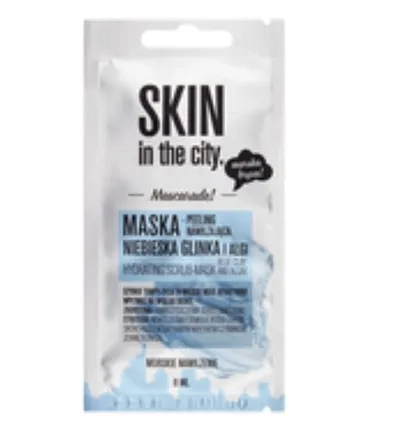 Skin in the City Mascarade!, Hydrating Scrub - Mask (Maseczka do twarzy `Niebieska glinka i algi`)