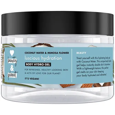Love Beauty and Planet Luscious Hydratation, Coconut Water & Mimosa Flower Body Hydro Gel (Żel nawilżający do ciała z wodą kokosową i kwiatem mimozy)