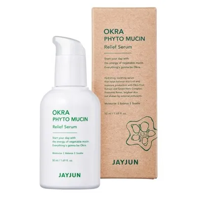 JayJun Cosmetic Okra Phyto Mucin Relief Serum (Serum nawilżająco-łagodzące do twarzy)