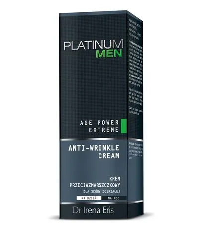 Dr Irena Eris Platinum Men, Age Power Extreme Anti- Wrinkle Cream (Krem przeciwzmarszczkowy dla skóry dojrzałej)
