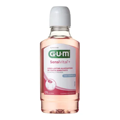 Gum Sunstar SensiVital+, Mouthwash ( Płyn do płukania jamy ustnej przeciw nadwrażliwości zębowej)
