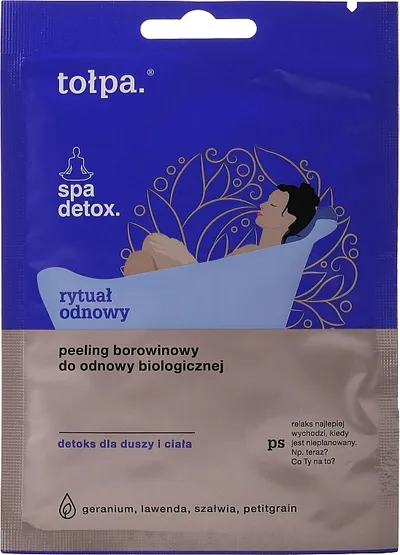 Tołpa Spa Detox, Peeling borowinowy do odnowy biologicznej `Rytuał odnowy` (nowa wersja)