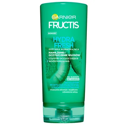 Garnier Fructis, Hydra Fresh, Odżywka wzmacniająca do włosów przetłuszczających się, z suchymi końcówkami