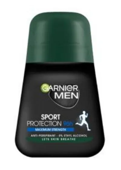 Garnier Men, Deodorant Roll-on Sport Protection 96h Maximum Strenght (Antyperspirant dla mężczyzn w kulce)