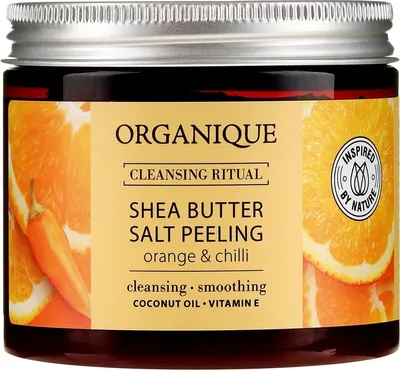Organique Cleansing Ritual, Shea Butter Salt Peeling Orange & Chilli (Peeling solny)