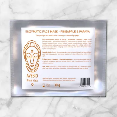 Avebio Enzymatic Face Mask Pineapple & Papaya (Enzymatyczna maska do twarzy `Ananas i papaja`)