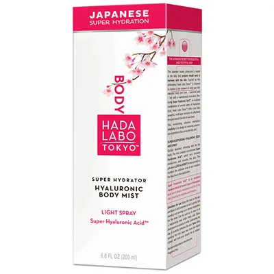 Hada Labo Tokyo Japanese Super Hydration, Super Hydrating Hyaluronic Body Mist (Nawilżająca hialuronowa mgiełka do ciała w sprayu)