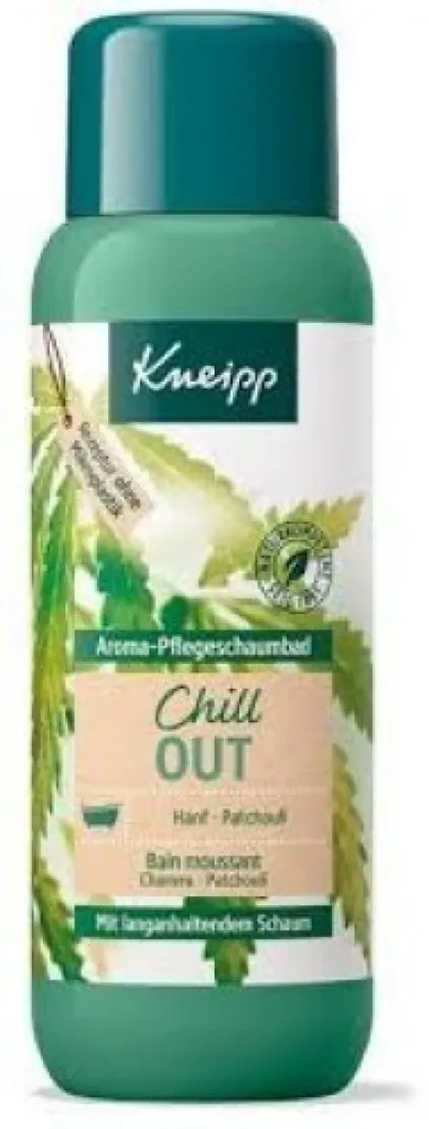 Kneipp Aroma-Pflegeschaumbad Chill Out (Relaksujący płyn do kąpieli z olejem z konopii i z paczuli)
