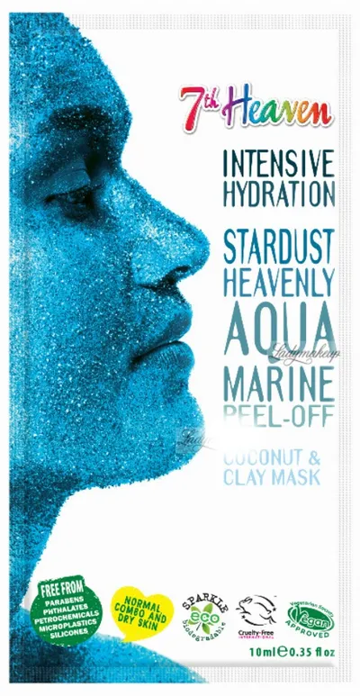 7th Heaven Intensive Hydration Stardust Heavenly Aqua Marine Peel-off Mask (Nawilżająca maska do twarzy)