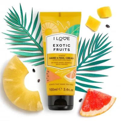 I Love... Cosmetics Scents Exotic Fruit Hand And Nail Cream (Regenerujący i kondycjonujący krem do rąk i paznokci)