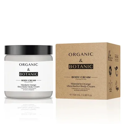 Organic & Botanic Mandarin Orange & Shea Butter, Body Cream (Krem do ciała z mandarynką i masłem shea)