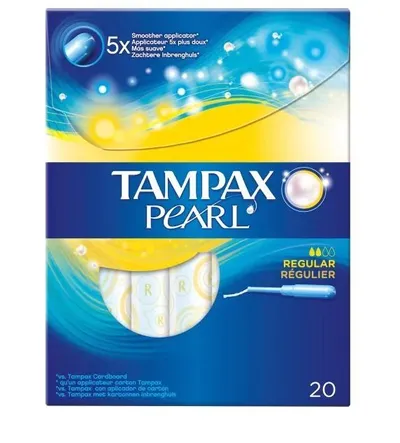Tampax Pearl Regular, Tampons with Applicator (Tampony z aplikatorem)