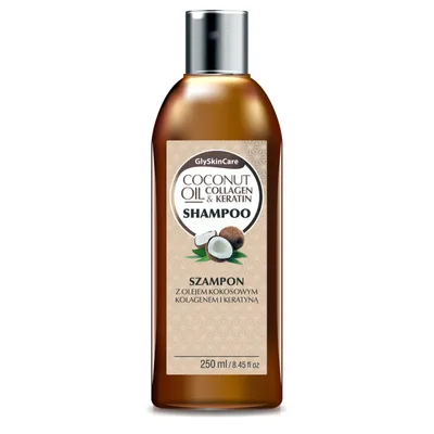 GlySkinCare Coconut Oil Shampoo (Szampon z olejem kokosowym, kolagenem i keratyną)