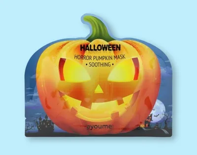 Ayoume Halloween Horror Pumpkin Mask Soothing (Kojąca maska ​​w płacie do twarzy z dyni)