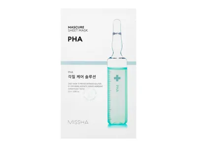 Missha PHA, Miscure Sheet Mask (Kwasy PHA, Odświeżająca maseczka w płachcie)