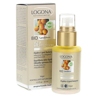 Logona Age Protection, Hydro-Lipid Balance (Dwufazowy preparat przeciwzmarszczkowy)