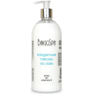 BingoSpa Kolagenowe mleczko do ciała  `Aloes, len, witamina E`