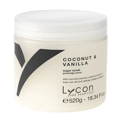 Lycon Coconut & Vanilla Body Scrub (Peeling cukrowy do ciała `Kokos i wanilia`)