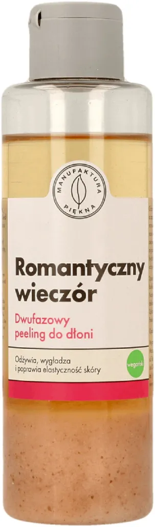 Manufaktura Piękna Dwufazowy peeling do dłoni `Romantyczny wieczór`