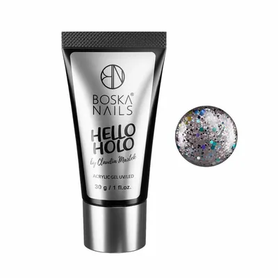 Boska Nails Hello Holo by Claudia Mastek,  Acrylic Gel UV/LED (Żel akrylowy)