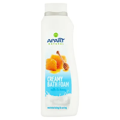 Apart Natural, Creamy Bath Foam Honey & Milk (Kremowy płyn do kąpieli `Miód i mleko`)